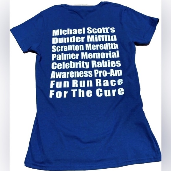 The Office Charity Run Blue Tee (Sz S) - Picture 2 of 6